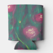 Abstract muted red roses  缶クーラー (裏面)