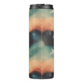 Abstract Nature: Minimalist Lotus & Bird Design タンブラー (裏面)