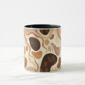 Abstract Nature Motif Mug – Soft Organic Elements マグカップ (中央)