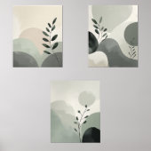 Abstract Nature Plant Minimalist Wall Art Set (正面)