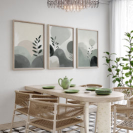 Abstract Nature Plant Minimalist Wall Art Set