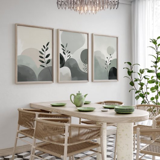 Abstract Nature Plant Minimalist Wall Art Set