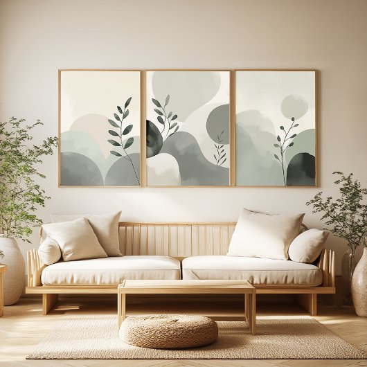 Abstract Nature Plant Minimalist Wall Art Set
