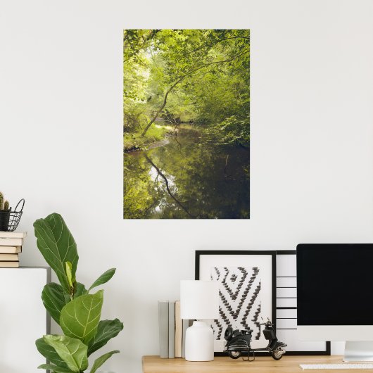 Abstract Nature Wall Art – Modern Landscape Poster ポスター (ホームオフィス)