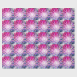 Abstract Neon Pink and Blue Energy Blast Graphic ラッピングペーパー
