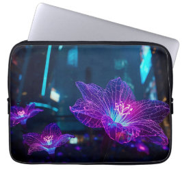Abstract Neon Veins 13' ラップトップスリーブ