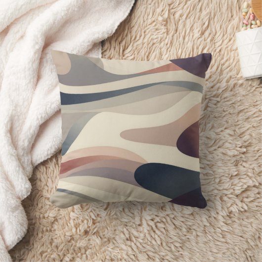 Abstract Neutral Pillow クッション (ブランケット)
