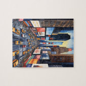 Abstract New York City Busy Street Travel ジグソーパズル (横)