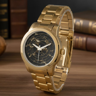 Abstract Obsidian Watch Dial 腕時計