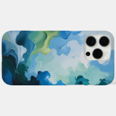 Abstract Ocean Breeze – Fluid Blue & Green Art Case-Mate iPhoneケース (裏面 (横))