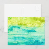 Abstract Ocean Watercolor Postcard ポストカード (正面/裏面)
