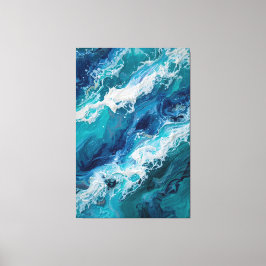 Abstract Ocean Wave Texture Canvas Print キャンバスプリント
