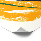 Abstract Ocean Waves Art Print Matisse Style ポスター (角)