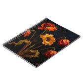 Abstract Oil Flowers Photo Notebook ノートブック (左側)