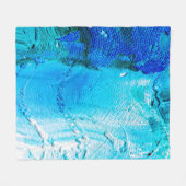 Abstract oil paint texture on canvas, background.  フリースブランケット (正面(横))