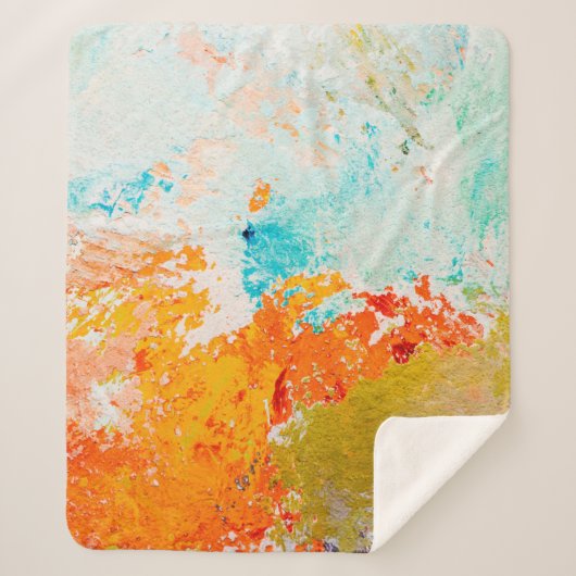 abstract oil paint texture on canvas, backgroundba シェルパブランケット (正面)