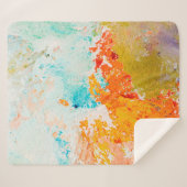 abstract oil paint texture on canvas, backgroundba シェルパブランケット (正面(横))