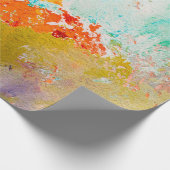 abstract oil paint texture on canvas, backgroundba ラッピングペーパー (角)