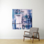 Abstract oil painting on canvas, hand drawn artwor タペストリー (インサイチュ)