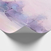 Abstract oil painting winter forest landscape. Sem ラッピングペーパー (角)