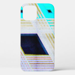 Abstract old grunge background with bright colored iPhone 12ケース