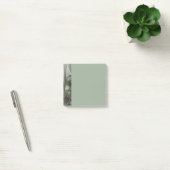 Abstract Olive Sage Green Gray Fractal Art Fantasy ポストイット (オフィス)