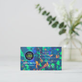 Abstract Opal Gemstone Texture Business Card 名刺 (スタンド正面)