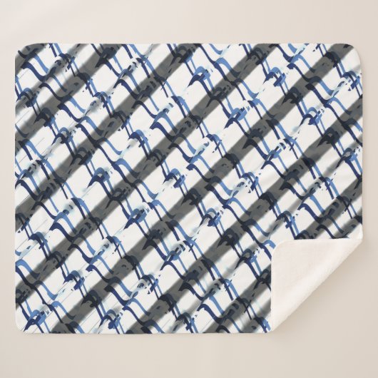 Abstract OpArt 3d Pattern  シェルパブランケット (正面(横))