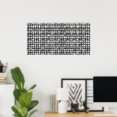Abstract Optical Grid Poster ポスター (ホームオフィス)