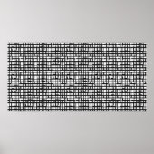 Abstract Optical Grid Poster ポスター (正面)