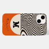 Abstract orange grounge minimal Monogram Modern  Case-Mate iPhoneケース (裏面 (横))