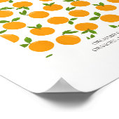 Abstract Orange Market Kitchen Print ポスター (角)