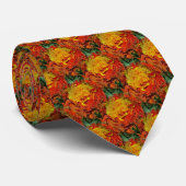 Abstract Orange Yellow Green Pattern     ネクタイ (ロール)