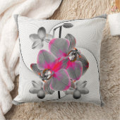 Abstract Orchid Flower Art Print クッション (ブランケット)