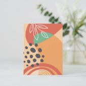 Abstract organic modern art ポストカード (スタンド正面)