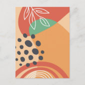 Abstract organic modern art ポストカード (正面)