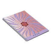 Abstract organic shapes Spiral  Notebook ノートブック (右側)