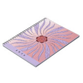 Abstract organic shapes Spiral  Notebook ノートブック (左側)
