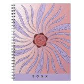 Abstract organic shapes Spiral  Notebook ノートブック (正面)