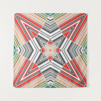 Abstract ornamental lined striped sealmess pattern タペストリー