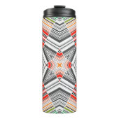 Abstract ornamental lined striped sealmess pattern タンブラー (正面)