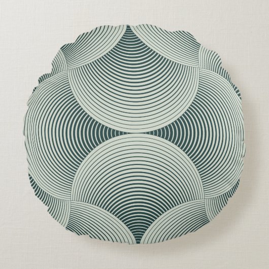 Abstract ornate geometric petals grid background.  ラウンドクッション (正面)