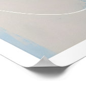 Abstract Oval Wall Art, Layered Shapes, Subtle ポスター (角)