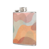 Abstract Overlapping Pastel Blobs Background フラスク (左)