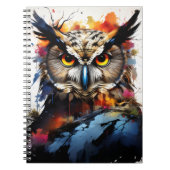 Abstract Owl | Notebook Journal ノートブック (正面)
