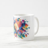 Abstract Paint Collision コーヒーマグカップ (正面右)