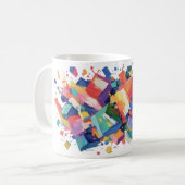Abstract Paint Collision コーヒーマグカップ (正面左)