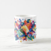 Abstract Paint Collision コーヒーマグカップ (中央)
