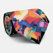 Abstract Paint Collision ネクタイ (ロール)