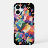 Abstract Paint Collision iPhone 16ケース (裏面)